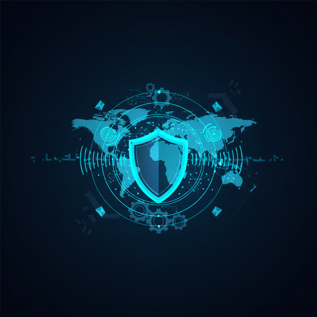 Abstract network of interconnected states, highlighting data flow and privacy regulations for 2025-26